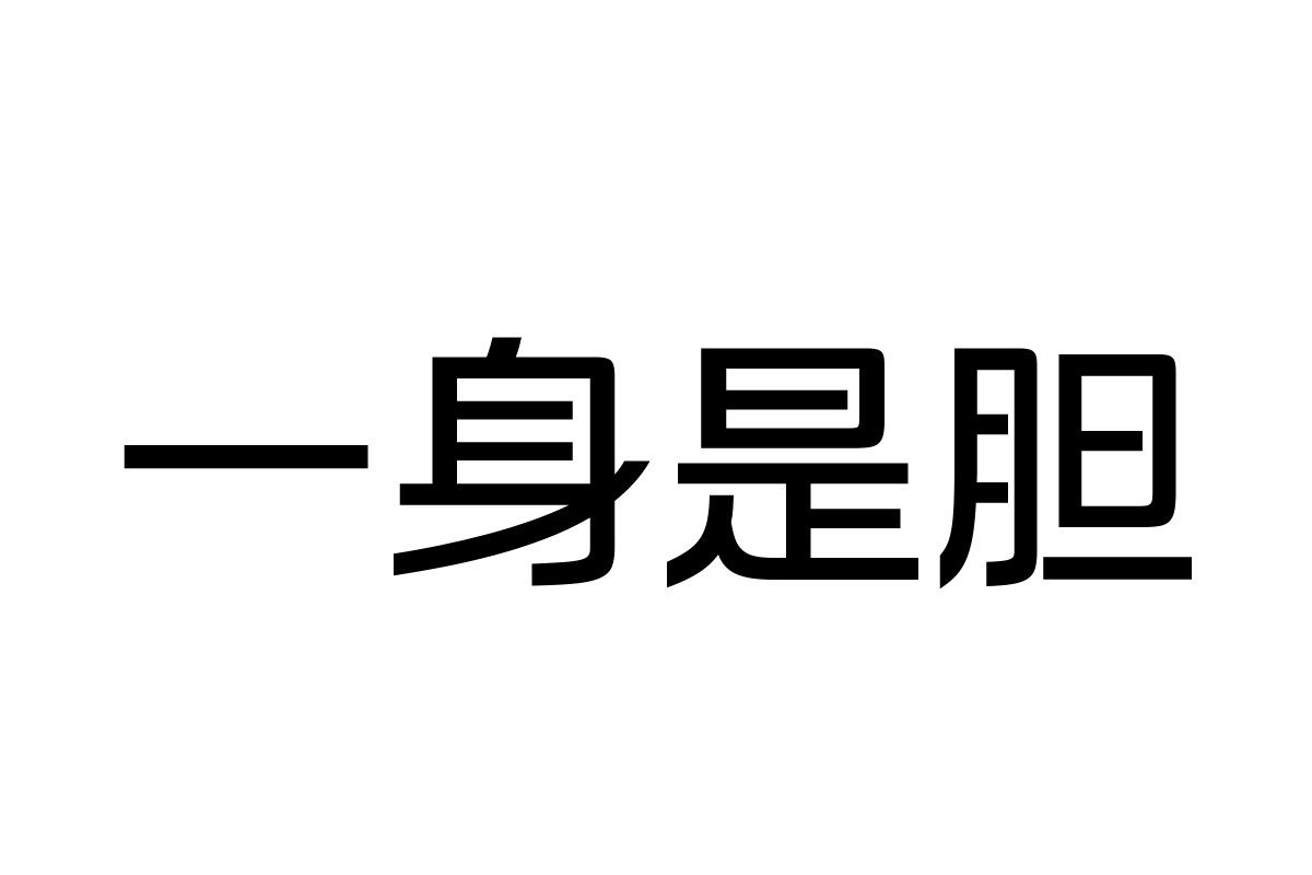 汉仪风尚黑55w